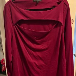 142- Eloquii cutout Long Sleeve Top